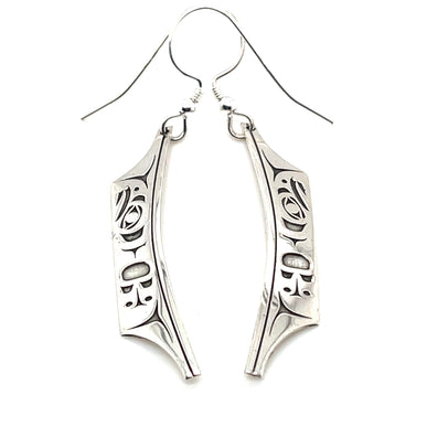 Earrings - Sterling Silver - Canoe - Eagle