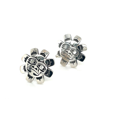 Earrings - Sterling Silver - Studs - Sun