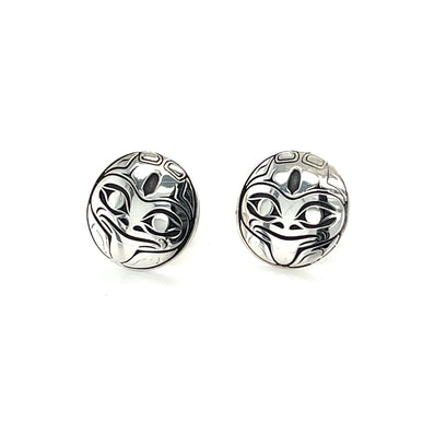 Earrings - Sterling Silver - Studs - Frog