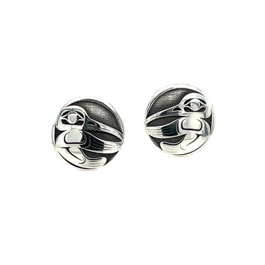 Earrings - Sterling Silver - Studs - Hummingbird