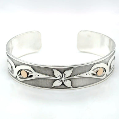 Bracelet - Sterling Silver & 14k Gold - Hummingbird