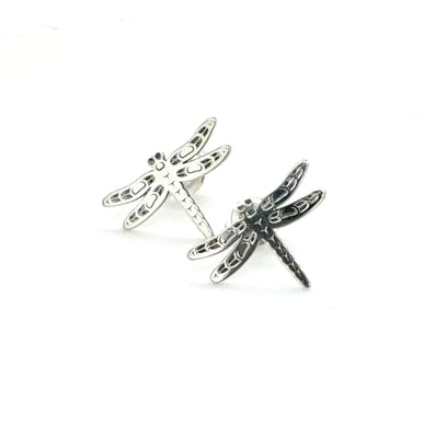 Earrings - Sterling Silver - Studs - Dragonfly