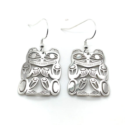 Earrings - Sterling Silver - Bear