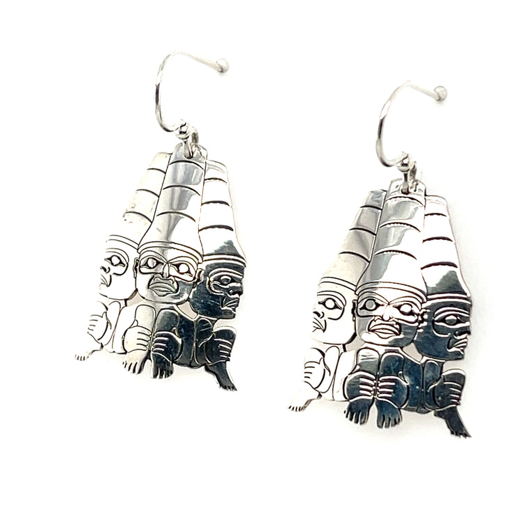 Earrings - Sterling Silver - 3 Watchmen