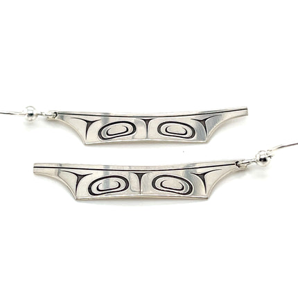 Earrings - Sterling Silver - Canoe