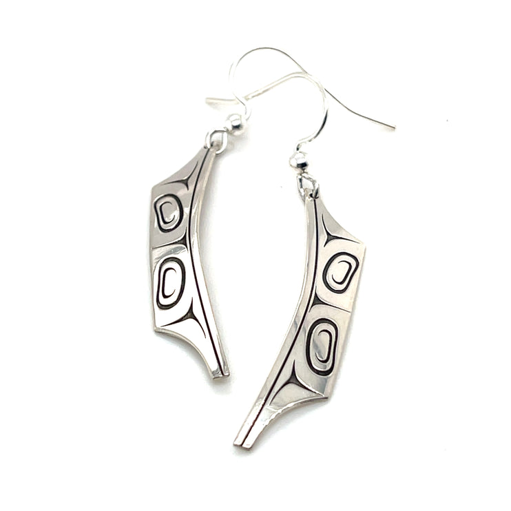 Earrings - Sterling Silver - Canoe