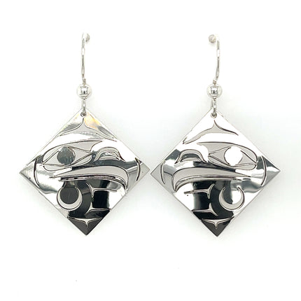 Earrings - Sterling Silver - Diamond - Eagle