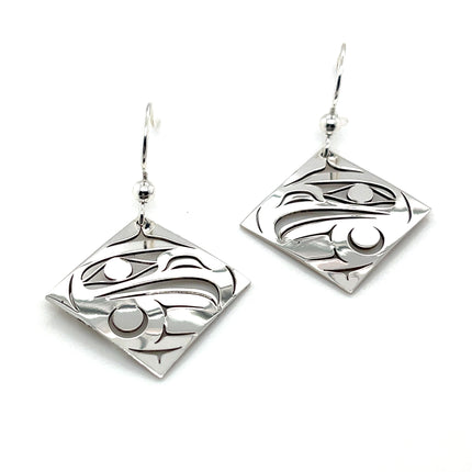 Earrings - Sterling Silver - Diamond - Eagle