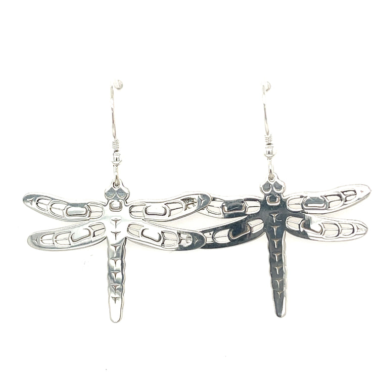 Earrings - Sterling Silver - Dragonfly