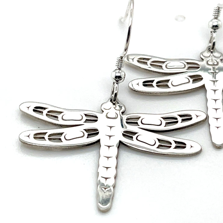 Earrings - Sterling Silver - Dragonfly