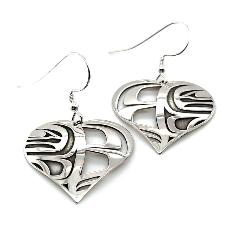 Earrings - Sterling Silver - Heart Box