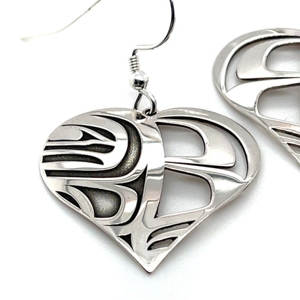 Earrings - Sterling Silver - Heart Box