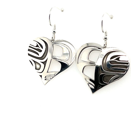 Earrings - Sterling Silver - Heart Box