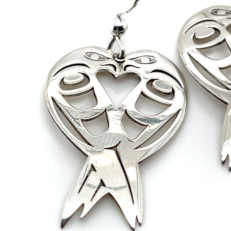 Earrings - Sterling Silver - Lovebirds