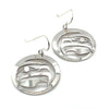 Earrings - Sterling Silver - Round - Golden Eagle