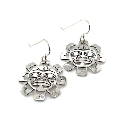 Earrings - Sterling Silver - Sun Mask