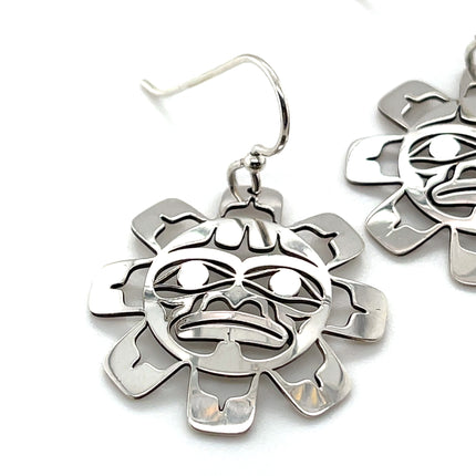 Earrings - Sterling Silver - Sun Mask