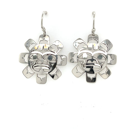 Earrings - Sterling Silver - Sun Mask