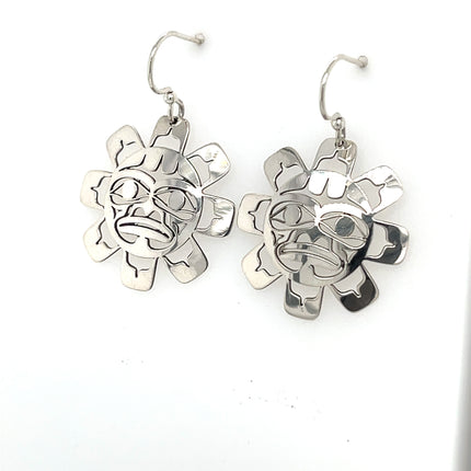 Earrings - Sterling Silver - Sun Mask