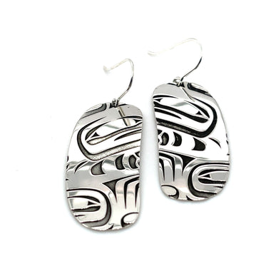 Earrings - Sterling Silver - Inner Ovoid