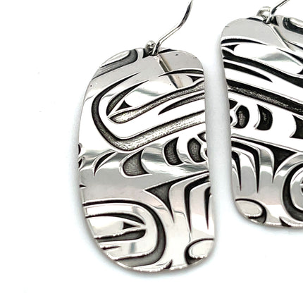 Earrings - Sterling Silver - Inner Ovoid