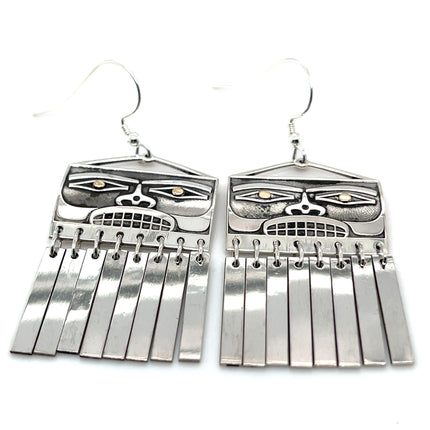 Earrings - Sterling Silver & 14k - Chilkat