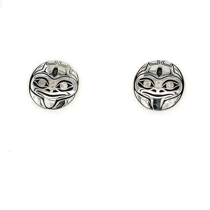 Earrings - Sterling Silver  - Studs - Frog