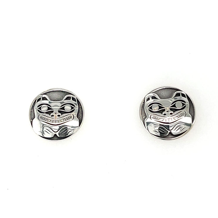 Earrings - Sterling Silver  - Studs - Bear