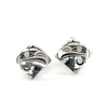 Earrings - Sterling Silver  - Studs - Eagle - Diamond