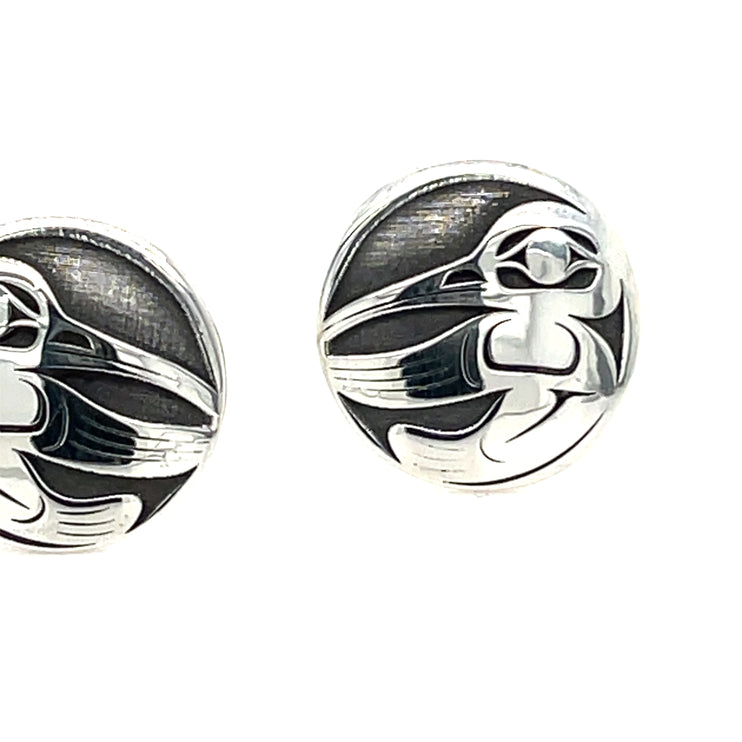 Earrings - Sterling Silver  - Studs - Hummingbird