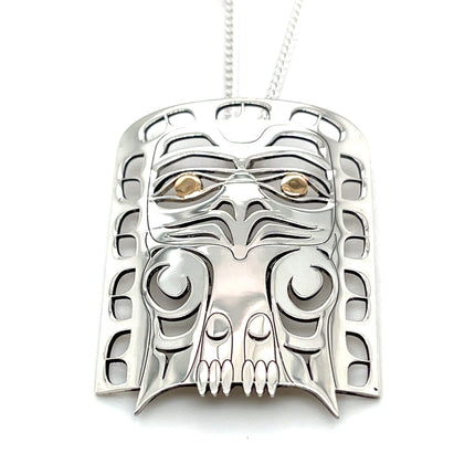 Pendant - Sterling Silver & 14k Yellow Gold - Chief's Headdress