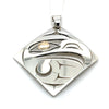 Pendant - Sterling Silver & 14k Yellow Gold - Diamond - Eagle