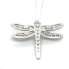 Pendant - Sterling Silver & 14k Yellow Gold - Dragonfly