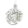 Pendant - Sterling Silver & 14k Yellow Gold - Killer Whale - Classic