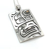 Pendant - Sterling Silver & 14k Yellow Gold - Raven Box