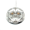 Pendant - Sterling Silver & 14k Yellow Gold - Round - Moon Mask