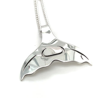 Pendant - Sterling Silver  - Whale Tail