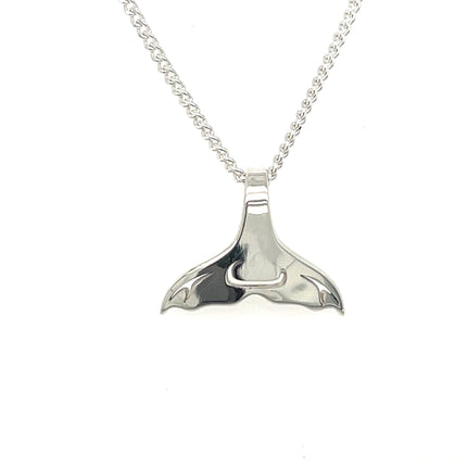 Pendant - Sterling Silver - Whale Tail - Mini