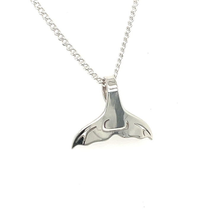 Pendant - Sterling Silver - Whale Tail - Mini