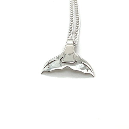 Pendant - Sterling Silver - Whale Tail - Mini