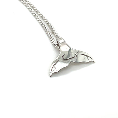 Pendant - Sterling Silver - Whale Tail - Mini