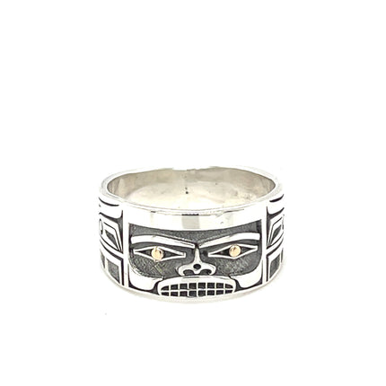 Ring - Sterling Silver & 14k - Chilkat 11mm