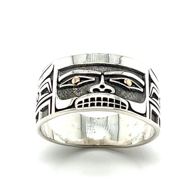 Ring - Sterling Silver & 14k - Chilkat 11mm