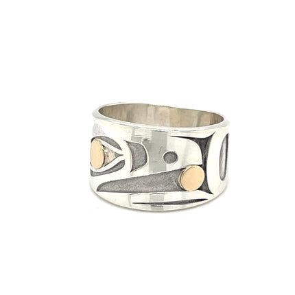 Ring - Sterling Silver & 14k - Raven