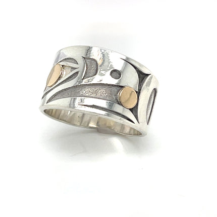 Ring - Sterling Silver & 14k - Raven