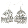 Earrings - Sterling Silver - Eagle Hugs Bear