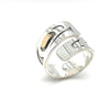 Ring - Sterling Silver & 14k - Wrap - Eagle