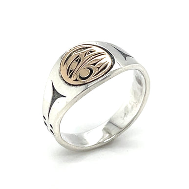 Ring - Sterling Silver & 14k - Raven