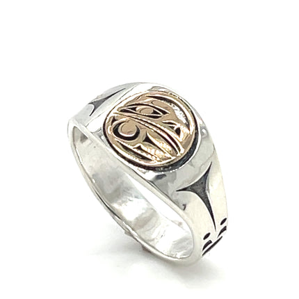 Ring - Sterling Silver & 14k - Raven