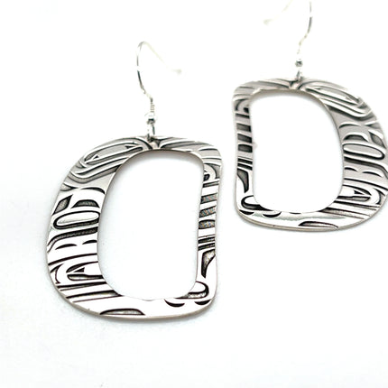 Earrings - Sterling Silver - Ovoid